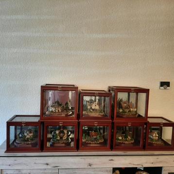laven efteling serie van 8 huisjes met orginele kastjes! beschikbaar voor biedingen