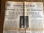 De krant van 10 mei 1940. Nederland in oorlog met Duitsland., Verzamelen, Nederland, Krant, Ophalen of Verzenden