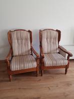 Grenen oorfauteuils, Ophalen, Hout, Gebruikt, 75 tot 100 cm