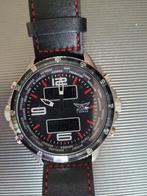 AVIATOR F serie AVW 1931G253 stopwatch en horloge, Overige merken, Leer, Staal, Polshorloge