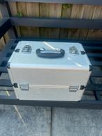 Make-up koffer / beautycase, Gebruikt, Ophalen of Verzenden, Grijs, Met slot
