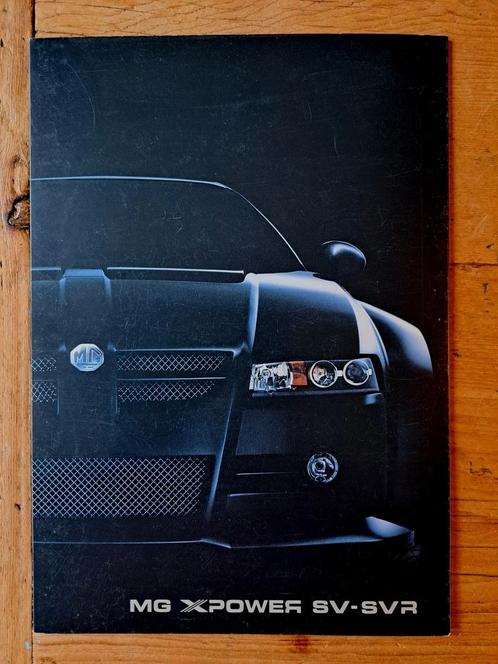 MG X-Power SV-SVR folder, Boeken, Auto's | Folders en Tijdschriften, Zo goed als nieuw, Ophalen of Verzenden
