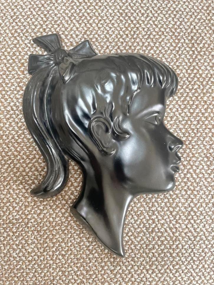 Vintage Porseleinen Hoofdje - Jema Holland, Huis en Inrichting, Woonaccessoires | Wanddecoraties, Gebruikt, Ophalen