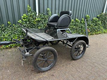 Marathonwagen voor shetlanders/pony’s en Zilco tweespan tuig beschikbaar voor biedingen