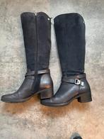 Mooie donkerblauwe leren Caprice laarzen / mt 6,5 = 40, Kleding | Dames, Ophalen of Verzenden, Zo goed als nieuw, Blauw, Hoge laarzen