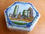 Delfts Blauw dekselpot Esso Raffinaderij Haven van Rotterdam, Ophalen of Verzenden