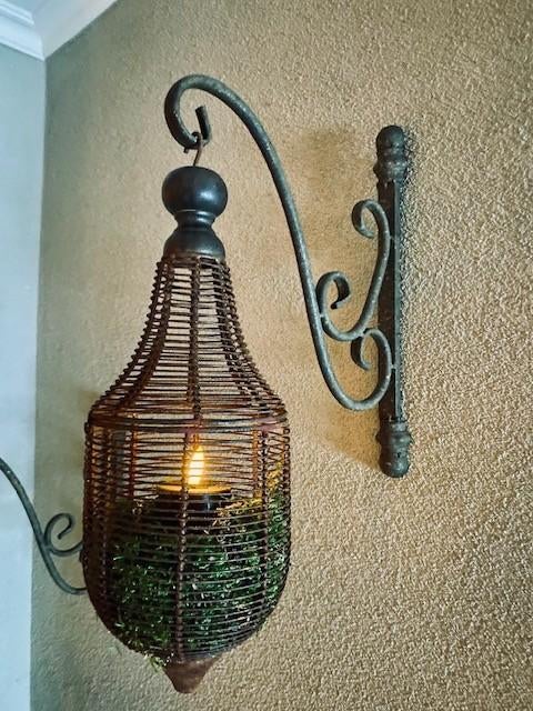 Roestkleurig lantaarn, Huis en Inrichting, Lampen | Wandlampen, Ophalen of Verzenden