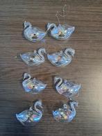 8 handgeblazen zwanen, Ophalen of Verzenden, Gebruikt, Dier