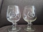 PALM jubileum 250 jaar glazen, 2 stuks (paard op voet), Verzamelen, Ophalen of Verzenden, Zo goed als nieuw, Borrel- of Shotglas