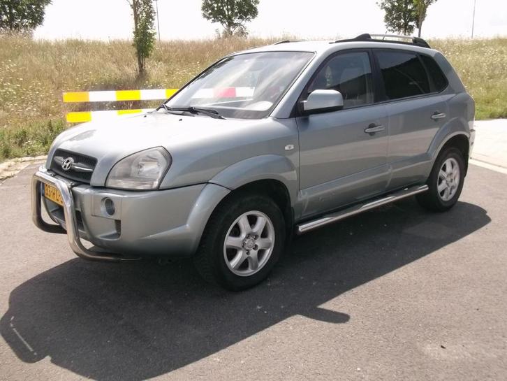 Hyundai Tucson 2.0 I 2WD 2006 Grijs/groen, Auto's, Hyundai, Particulier, Tucson, ABS, Airbags, Airconditioning, Alarm, Bluetooth