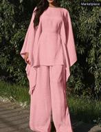 Roze zomer tweedelige set, Kleding | Dames, Huispakken, Verzenden, Maat 42/44 (L), Zo goed als nieuw, Roze