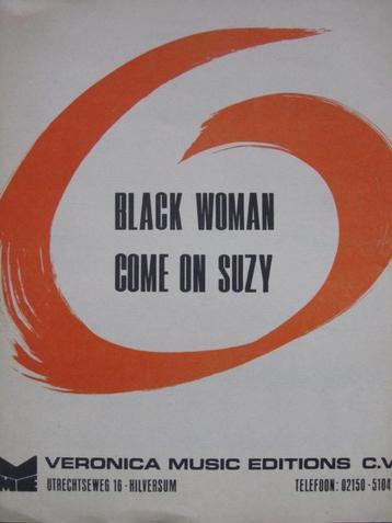 BLACK WOMAN - COME ON SUZY **Oude Bladmuziek uit 1974** beschikbaar voor biedingen