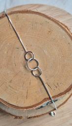 Zilveren armband met 3 cirkels, Ophalen of Verzenden, Nieuw, Zilver, Zilver
