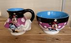 Unieke 3D set - 1997 - Minnie - mok & kom - aardewerk, Verzamelen, Disney, Ophalen of Verzenden, Overige figuren, Nieuw, Servies