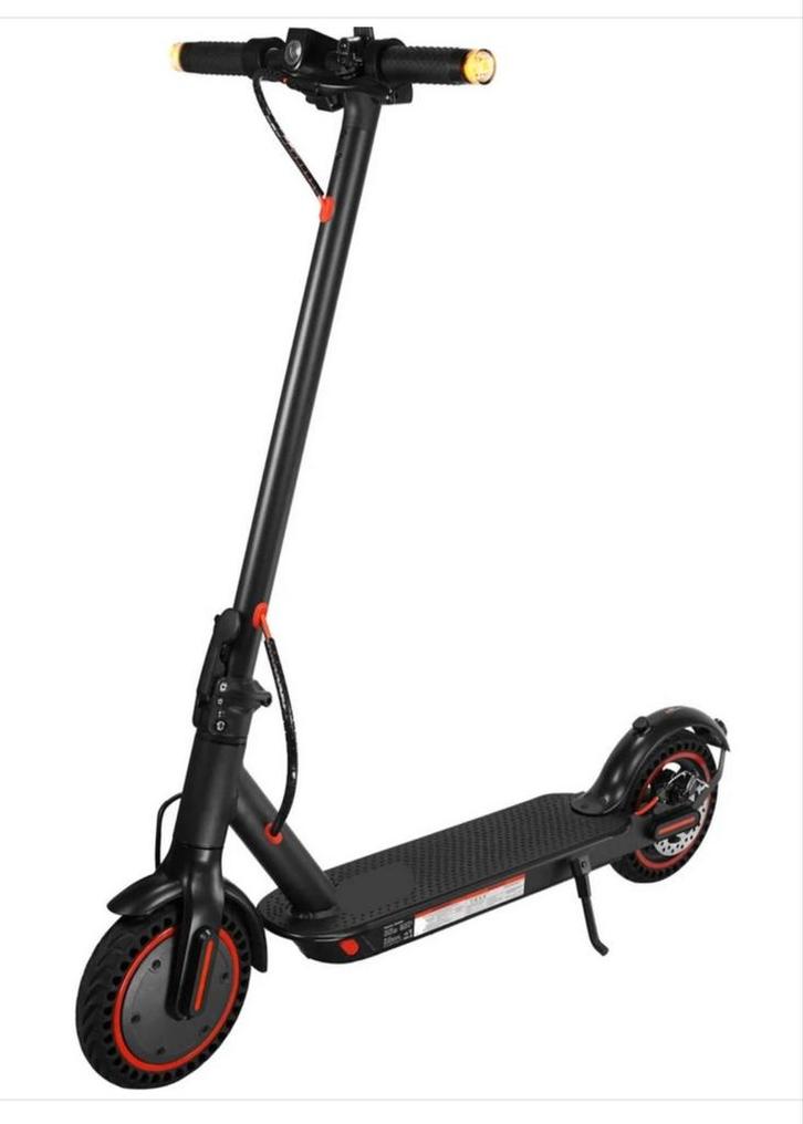 Elektrische Step - Zwart/Rood - LED Verlichting, Fietsen en Brommers, Steps, Nieuw, Elektrische step (E-scooter), Ophalen of Verzenden