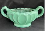 Vintage Art Deco Dee Cee Stoneware vaas pot turquoise CHCS, Ophalen of Verzenden