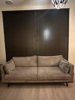 Velvet 3-zitsbank Odissi + poef - Zo goed als nieuw!, Huis en Inrichting, Ophalen, 150 tot 200 cm, Driepersoons, 75 tot 100 cm