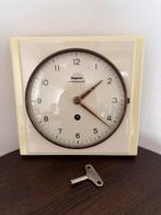 Vintage Dugena wandklok – mechanisch – met originele sleutel, Ophalen, Gebruikt, Analoog, Wandklok