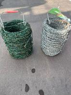 Prikkeldraad 50 m per rol – Verzinkt of Groen, Ophalen, Zo goed als nieuw, 20 meter of meer, Prikkeldraad