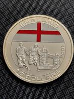 Liberia 10 Dollar 2005 Team Engeland, Postzegels en Munten, Munten | Afrika, Verzenden, Overige landen, Losse munt, Zilver