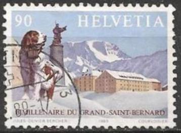 Zwitserland Postz O.A. No.833 O, OOK LOS. ADV. no.88 T.   beschikbaar voor biedingen