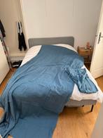 Ikea 100% linnen gordijnen blauw, Ophalen, Gebruikt, Blauw, 200 cm of meer