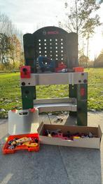 Bosch kinder werkbank met boor en decoupeerzaag, Ophalen, Gebruikt
