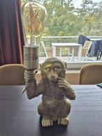 Leuke gouden aap lamp met smart lamp, Ophalen of Verzenden, Zo goed als nieuw, Minder dan 50 cm