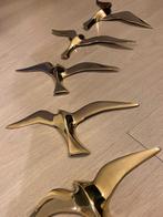 Wanddecoratie - koperen messing vogels meeuwen vogel, Antiek en Kunst, Verzenden