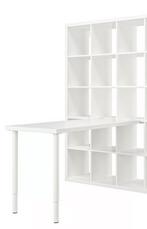IKEA Kallax kast & Linnmon bureau, Huis en Inrichting, Ophalen, Kunststof, Gebruikt, 50 tot 100 cm