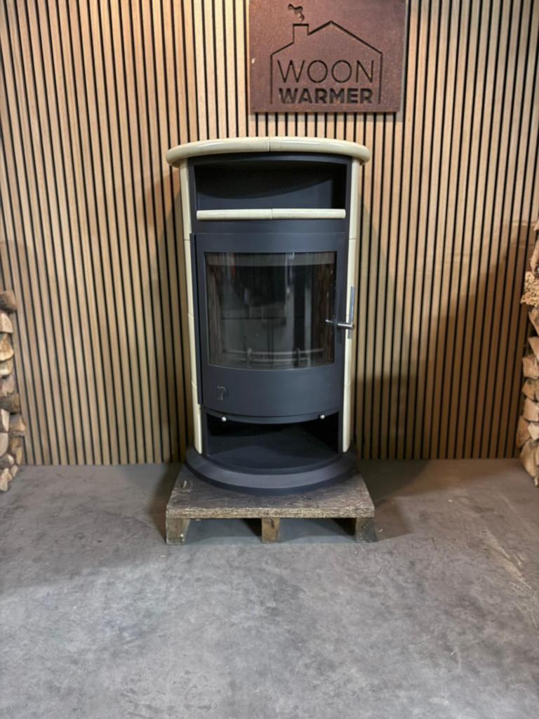 25231 Speksteenkachel Drooff 8kw, Ophalen, Gebruikt, Houtkachel, Vrijstaand