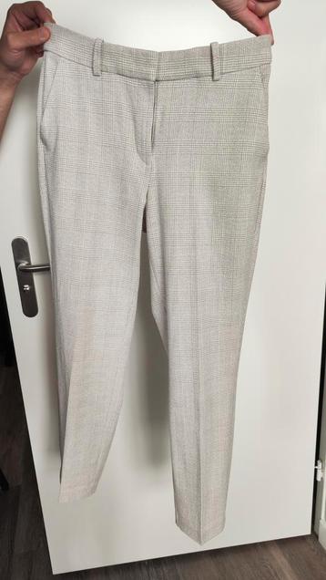 Zomerse pantalon ruitje zand crème 40 H&M  beschikbaar voor biedingen