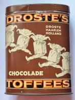 Droste Chocolade Toffees blik bruine variant, Verzamelen, Blikken, Ophalen of Verzenden, Gebruikt, Overige, Droste
