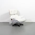 2 Vitra Eames Lounge Chair + Ottoman Palisander Snow Nieuw, Huis en Inrichting, Fauteuils, Vitra, Metaal, Nieuw, Ouderkerk A/D Amstel