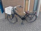 Te koop: zwarte (oma) meisjes fiets 26 inch, Ophalen, Gebruikt