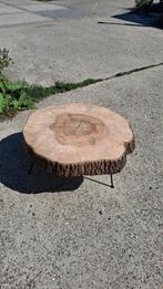 Te koop: unieke boomstam-tafel essen hout, ca 85cm, Ophalen, 50 tot 100 cm, Rond, Nieuw