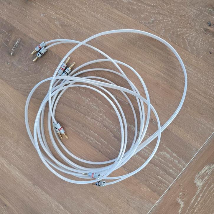 Qed silver anniversary-xt met 24k verguld, Audio, Tv en Foto, Audiokabels en Televisiekabels, Nieuw, Luidsprekerkabel, 2 tot 5 meter