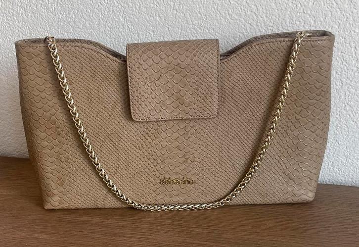 Mooie chique handtas van Abbacino, Sieraden, Tassen en Uiterlijk, Tassen | Damestassen, Zo goed als nieuw, Handtas, Beige, Ophalen of Verzenden