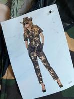 Carnaval leger/camouflage jumpsuit mt. 34/36 (Xs/S) NIEUW, Carnaval, Nieuw, Ophalen of Verzenden, Kleding