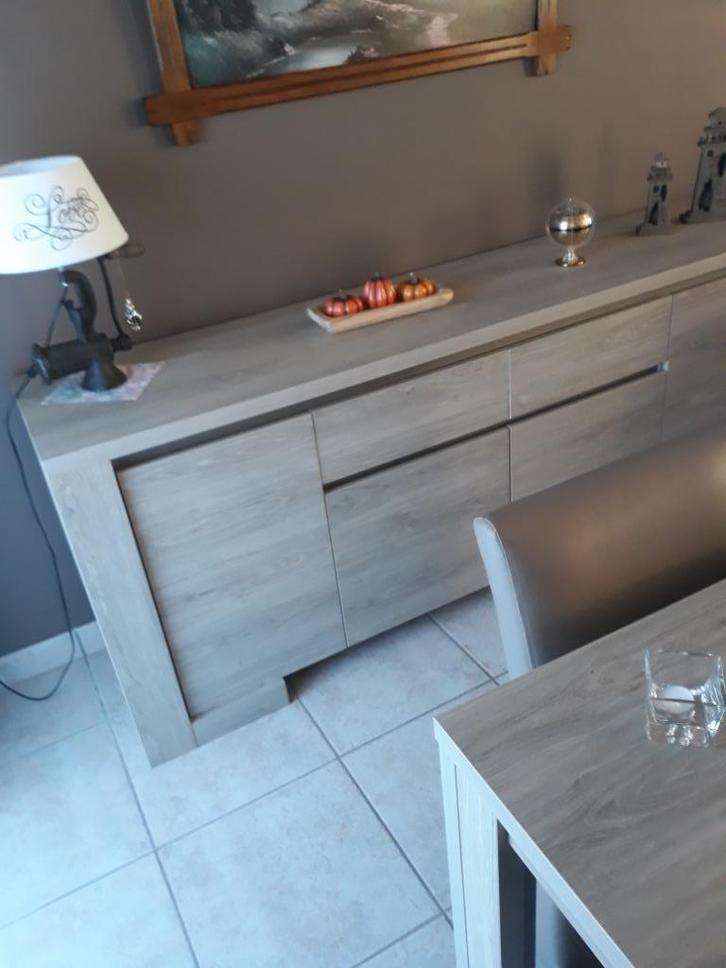 Eetkamer met salontafel, Huis en Inrichting, Complete eetkamers, Zo goed als nieuw, 4 tot 6 stoelen, Ophalen