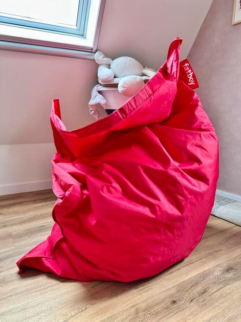 FATBOY Original zitzak rood XL 170x130cm, Huis en Inrichting, Zitzakken, Zo goed als nieuw, Rood, Ophalen
