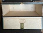 Vintage archiefdoos. Afm. 27,5 x 39 x 14, met schuifslot, Antiek en Kunst, Ophalen of Verzenden