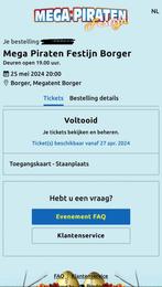 Ticket mega piraten festijn, Tickets en Kaartjes, Eén persoon