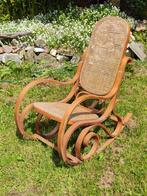 houten schommelstoel, Huis en Inrichting, Stoelen, Ophalen, Riet of Rotan, Gebruikt, Bruin