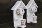 vogelhuis gemaakt van theepot met mok, Tuin en Terras, Vogelhuisjes en Vogelbaden, Ophalen of Verzenden, Nieuw