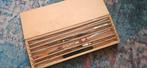 Vintage houten koffer doos met 6 diepzeedobbers, Ophalen of Verzenden, Gebruikt, Overige typen