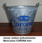 CORONA BIER, nieuwe zinkmetalen ijs/koelemmer, Verzamelen, Biermerken, Ophalen of Verzenden, Nieuw, Overige typen, Overige merken