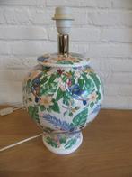 Prachtige lampenvoet met kakatoes en florale afbeeldingen, Overige materialen, Gebruikt, Ophalen of Verzenden, Nvt