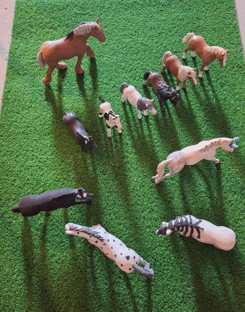 Schleich paarden repaints 11 stuks, Kinderen en Baby's, Speelgoed | Overig, Gebruikt, Jongen of Meisje, Ophalen