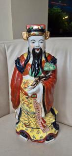 Oud chinees beeld 35 cm hoog. 1 steentje op z'n hoofd mist, Ophalen of Verzenden